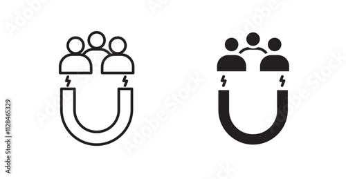 User engagement Icon set. vector illustration set