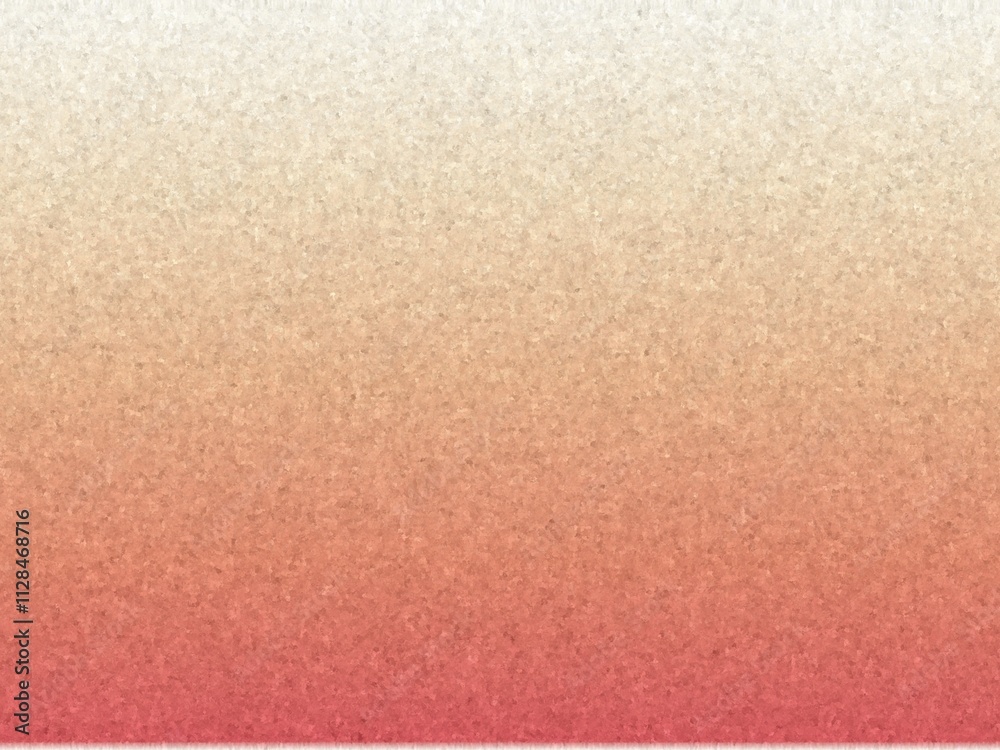 Fototapeta premium Subtle off-white to coral gradient texture background with a slightly grainy effect.