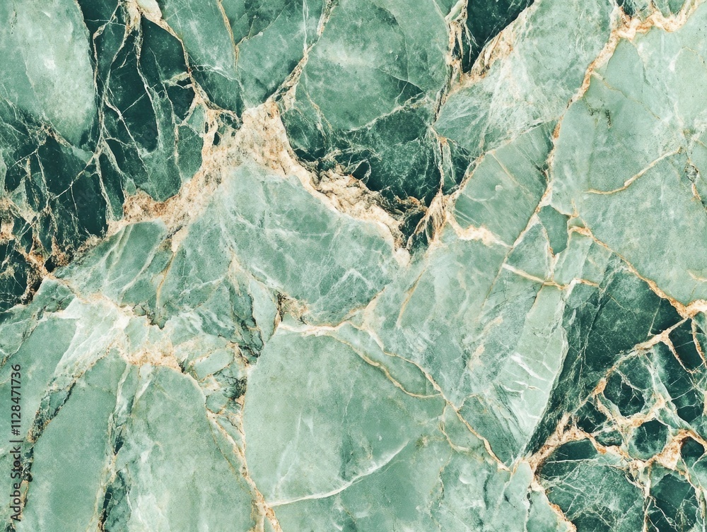 Fototapeta premium This is a close up view showcasing a detailed green marble texture