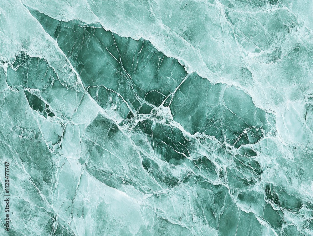 Fototapeta premium This is a close up view showcasing a detailed green marble texture