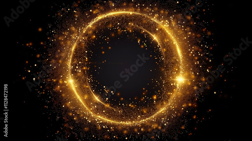 background with glowing circles