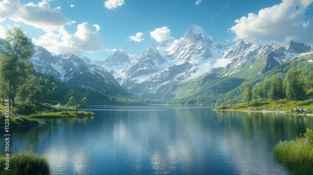 in the beginning god created the heavens and the earth genesis 1 1 landscape with lake and mountains in the beginning god created the heavens and the earth genesis 1 1 landscape with lake and mountains