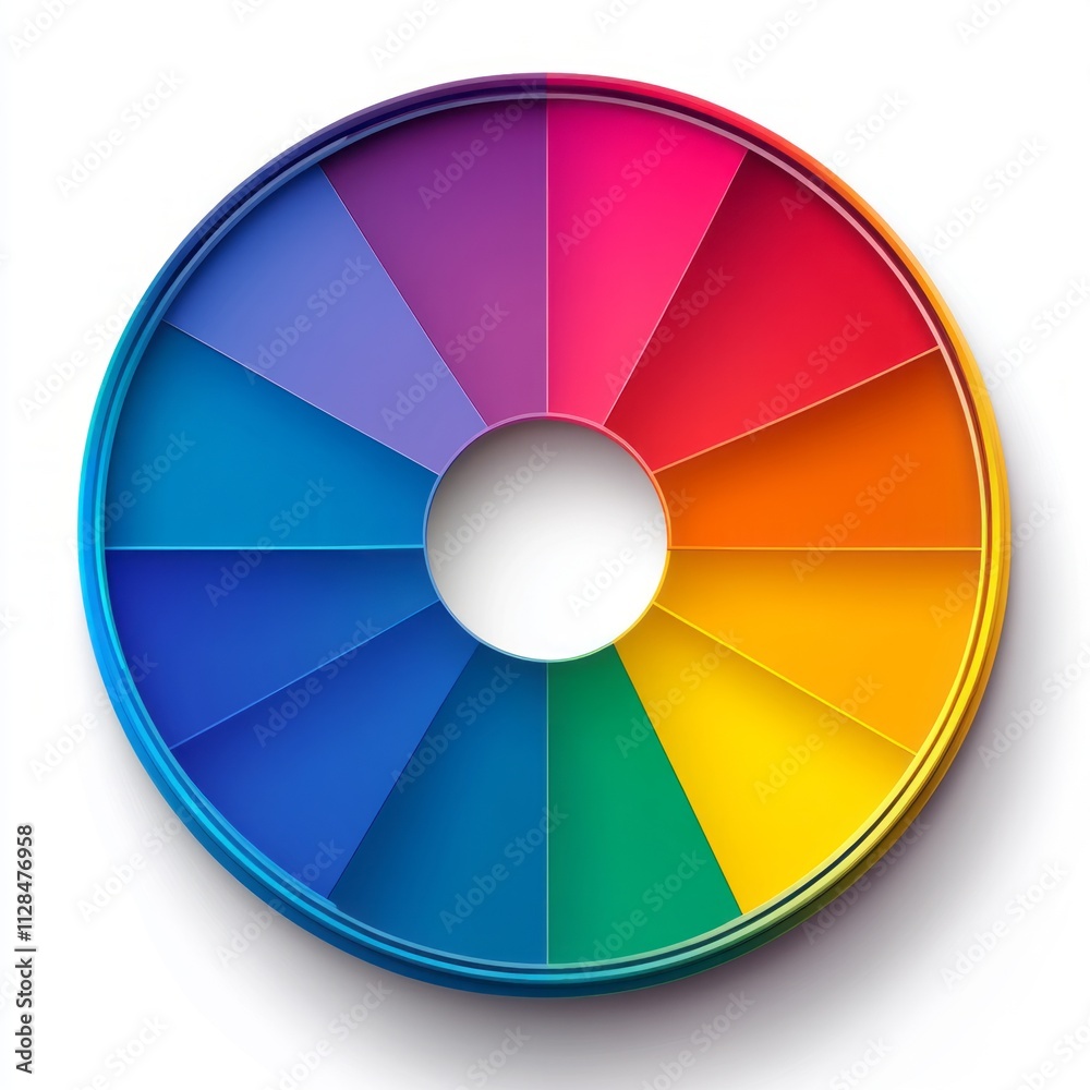 Vibrant Color Wheel Graphic Design Vibrant Color Wheel Graphic Design