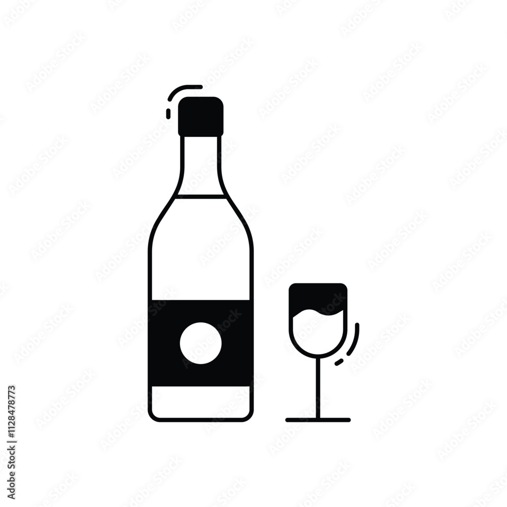 Whiskey vector icon Whiskey vector icon