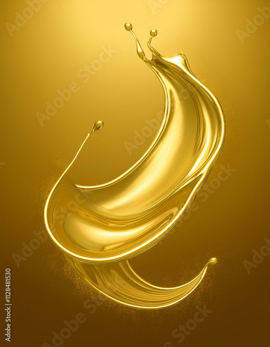 pure gold background with a liquid gold splash in the middle
