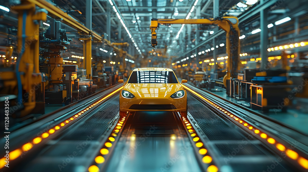Automated Car Assembly Line: Robots Build Vehicles Efficiently Automated Car Assembly Line: Robots Build Vehicles Efficiently