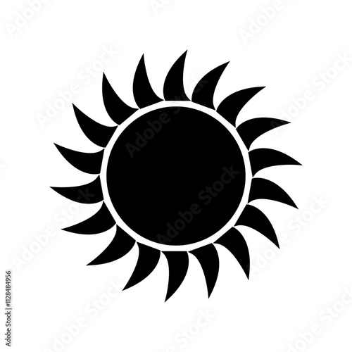 Sun vector icon. Summer illustration sign. hot symbol or logo.