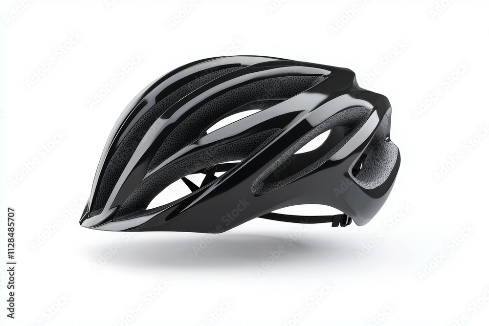 A black helmet with a white background A black helmet with a white background