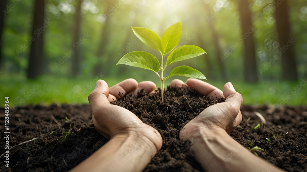 Earth Day, environment conservation, tree planting, seedlings, green background, bokeh effect, environmental awareness, forest conservation, nature conservation, sustainability, environmental Earth Day, environment conservation, tree planting, seedlings, green background, bokeh effect, environmental awareness, forest conservation, nature conservation, sustainability, environmental