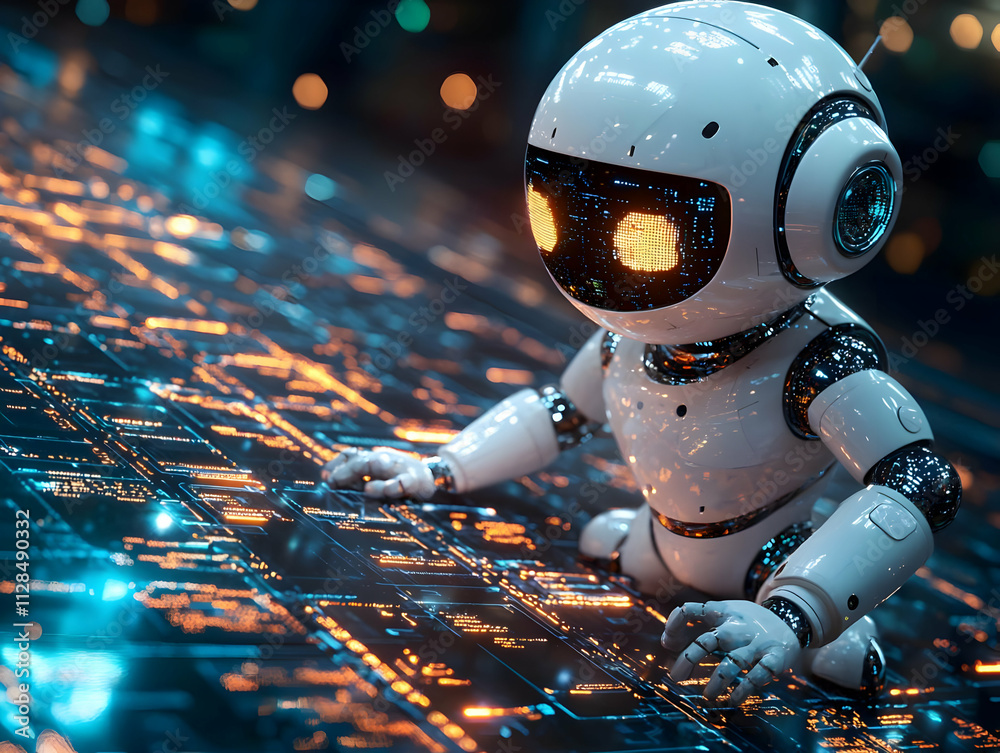 Robot Processes Data Efficiently in Futuristic Setting Robot Processes Data Efficiently in Futuristic Setting
