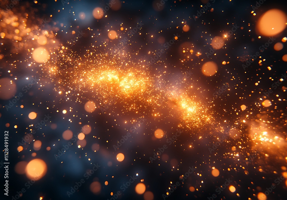 Obraz premium A glowing light in the dark