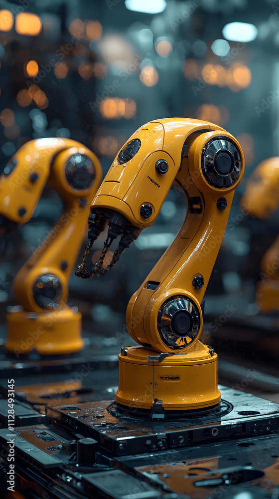 Robots: Future Industry Automation, Advanced Mechanics, Precise Robotic Arms, Efficient Manufacturing, Industrial Technology, Automated Processes Robots: Future Industry Automation, Advanced Mechanics, Precise Robotic Arms, Efficient Manufacturing, Industrial Technology, Automated Processes