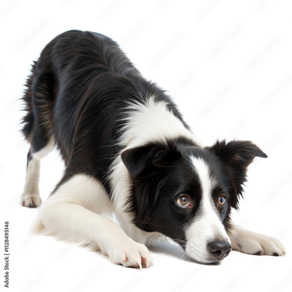 Border Collie Dog Playing Border Collie Dog Playing
