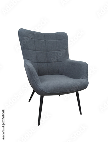 Modern chair isolated on a transparent background