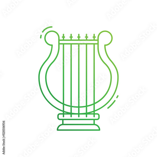 Harp vector icon