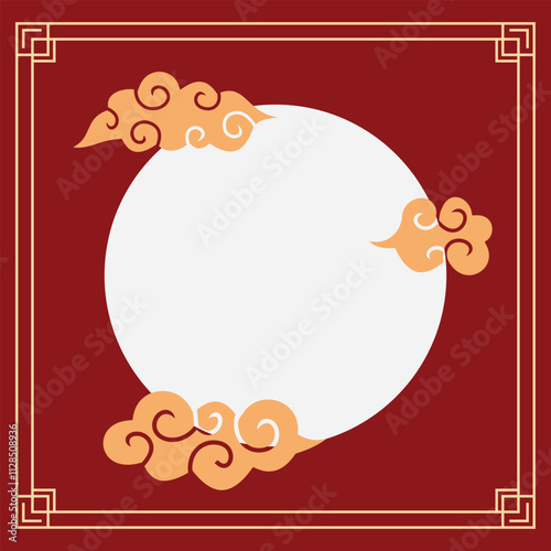 Border for Chinese Day celebration