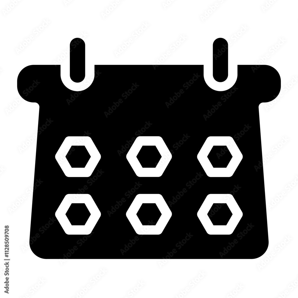 Calendar Medical Date Glyph Icon Calendar Medical Date Glyph Icon