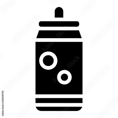 Carbonated Drink Energy Glyph Icon