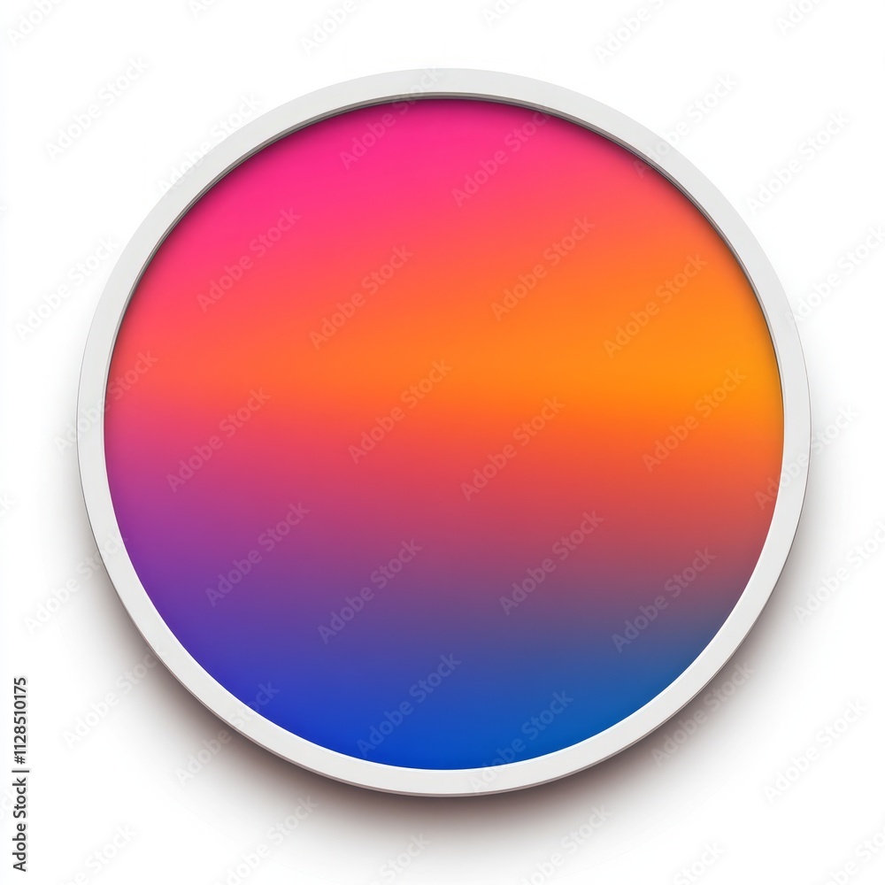 Colorful Gradient Circle Design Colorful Gradient Circle Design