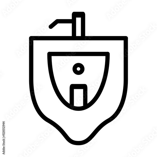Urinal Vector Icon Design