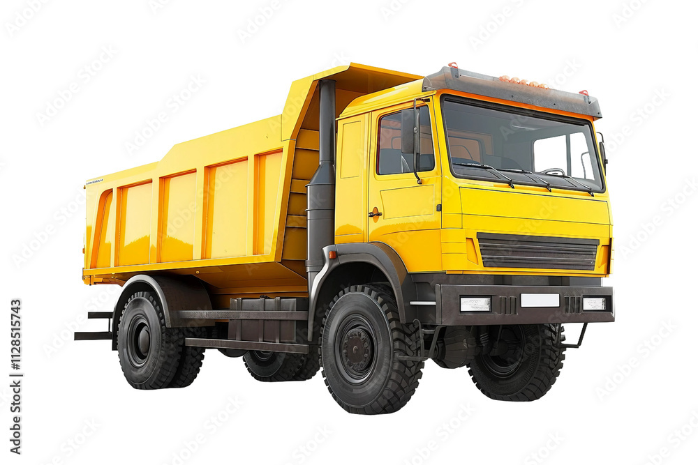 Impressive Dump Truck for Road Work Isolated on Transparent Background Impressive Dump Truck for Road Work Isolated on Transparent Background