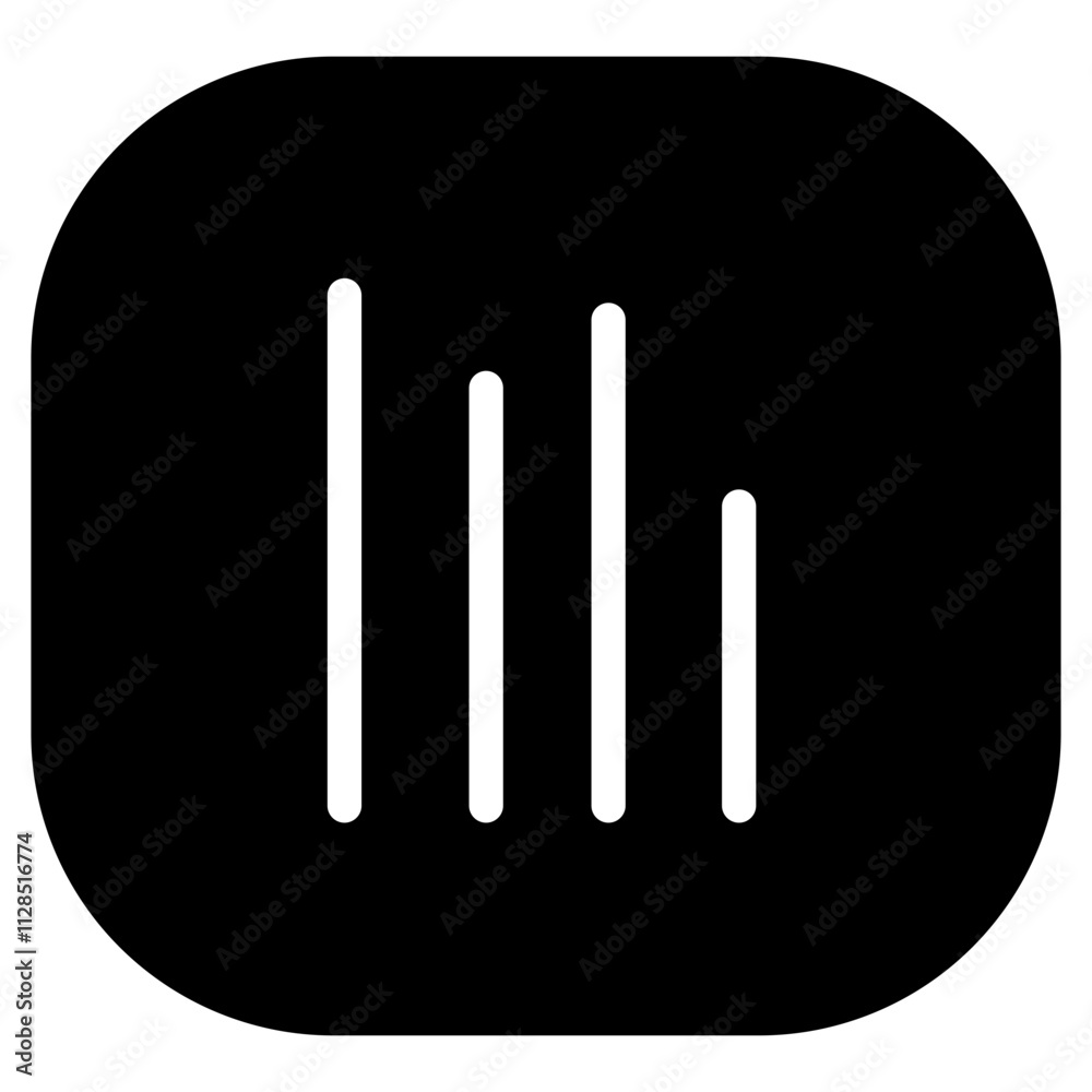 Analytics Bar Chart Glyph Icon Analytics Bar Chart Glyph Icon
