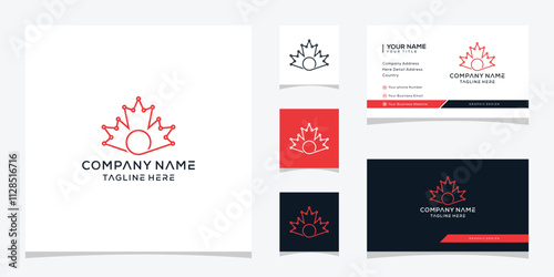 letter O maple technology logo design graphic icon