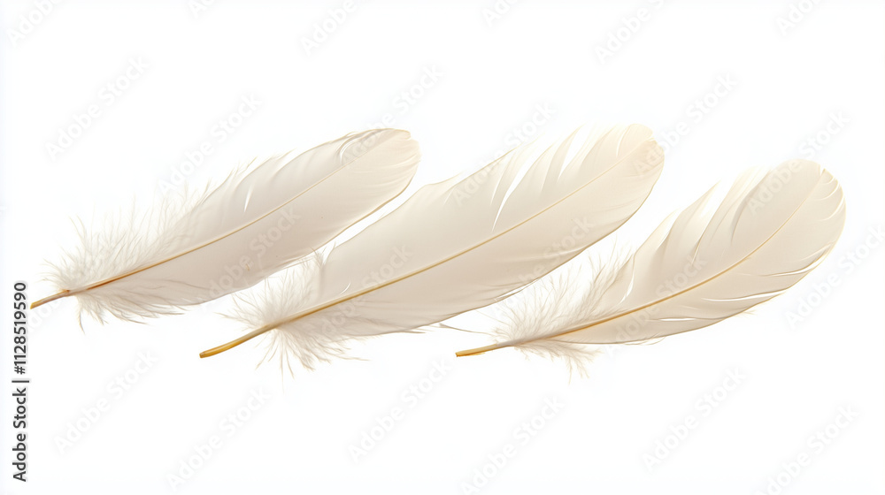 Obraz premium feather isolated on white