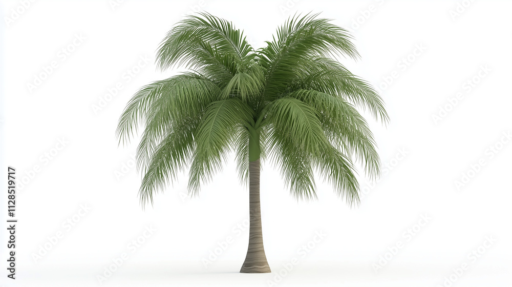 Fototapeta premium palm tree isolated on white