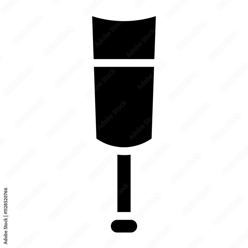 Crutch Crutches Disability Glyph Icon Crutch Crutches Disability Glyph Icon