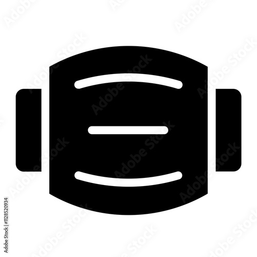 Face Mask Pandemic Glyph Icon