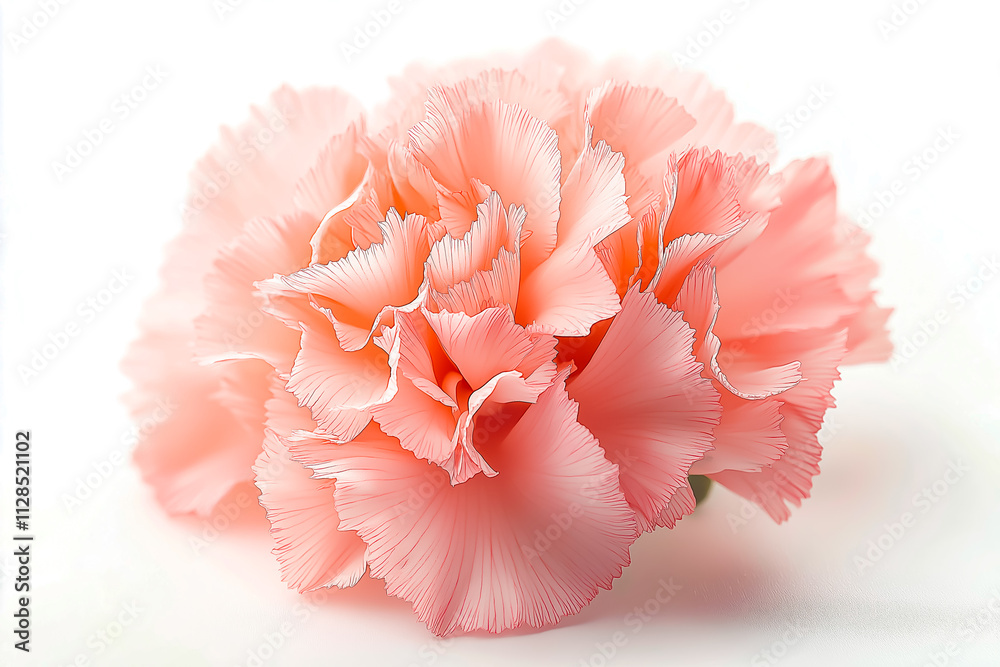 Carnation flower pink on white background Carnation flower pink on white background