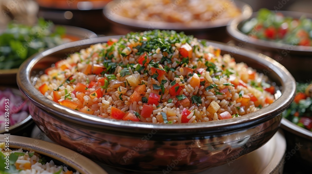 Delicious Rice Dish with Vegetables Close Up Food Photography Delicious Rice Dish with Vegetables Close Up Food Photography