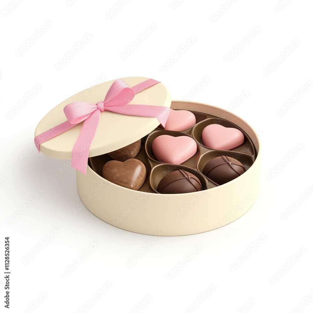 3d valentine chocolate box sweets ribbon heart. 3d valentine chocolate box sweets ribbon heart.