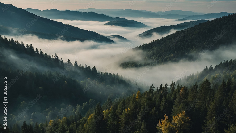 Obraz premium Fog in nature