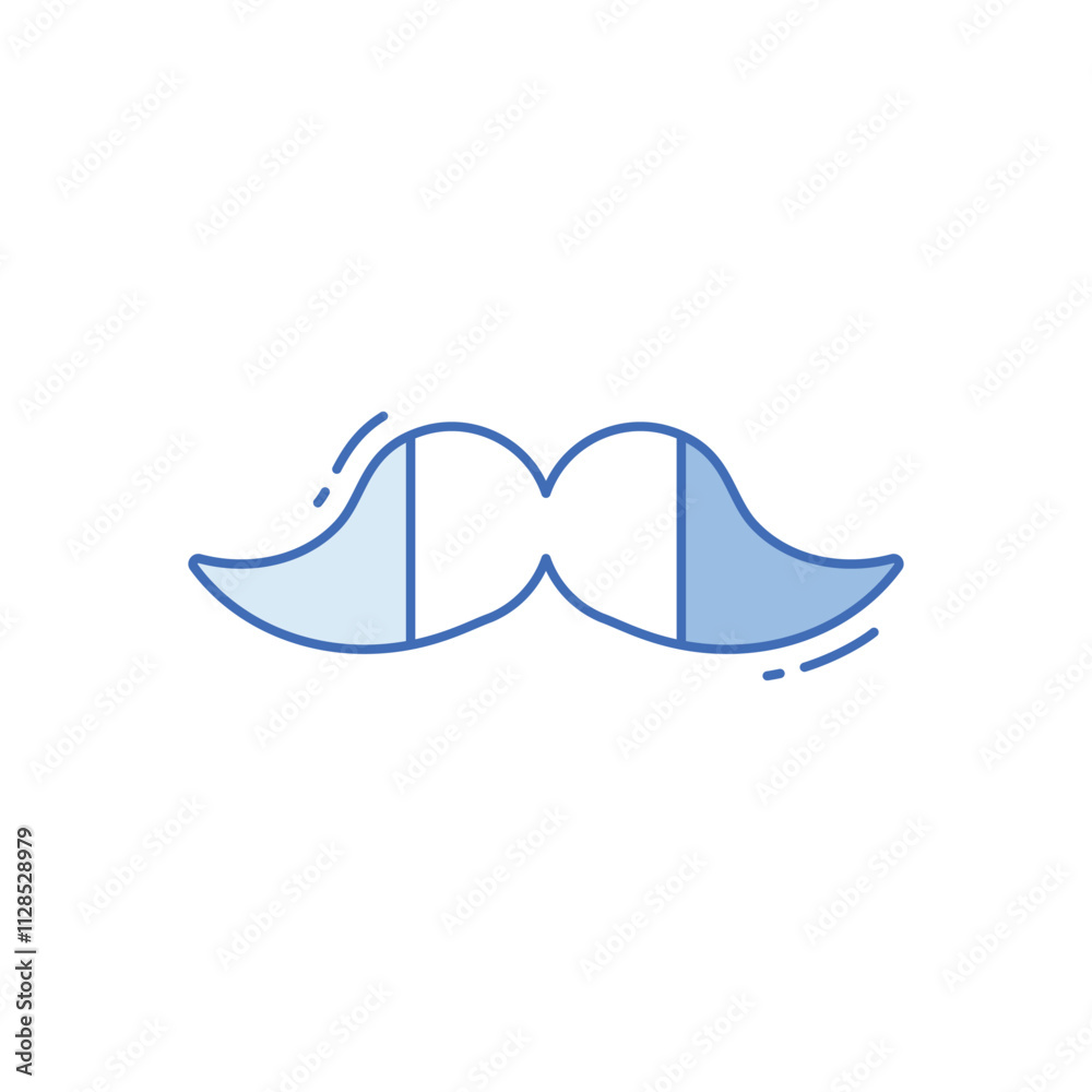 Moustache vector icon Moustache vector icon