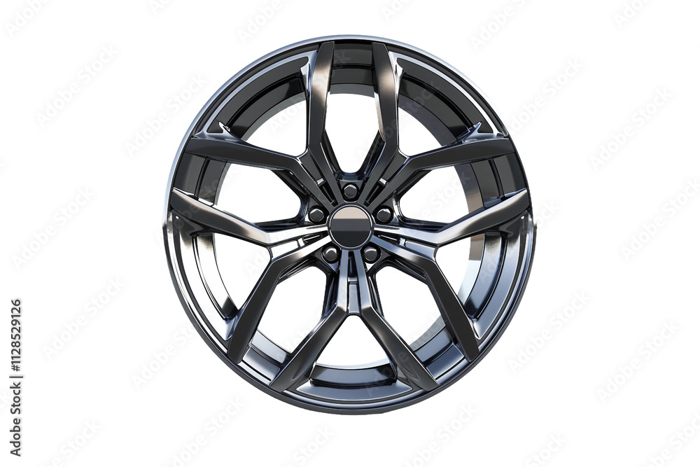 Innovative Alloy Wheel Rim for Enhanced EV Performance Isolated on Transparent Background Innovative Alloy Wheel Rim for Enhanced EV Performance Isolated on Transparent Background