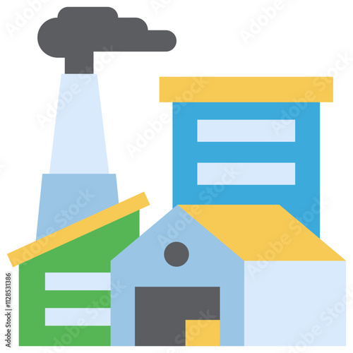 Factory Flat Icon