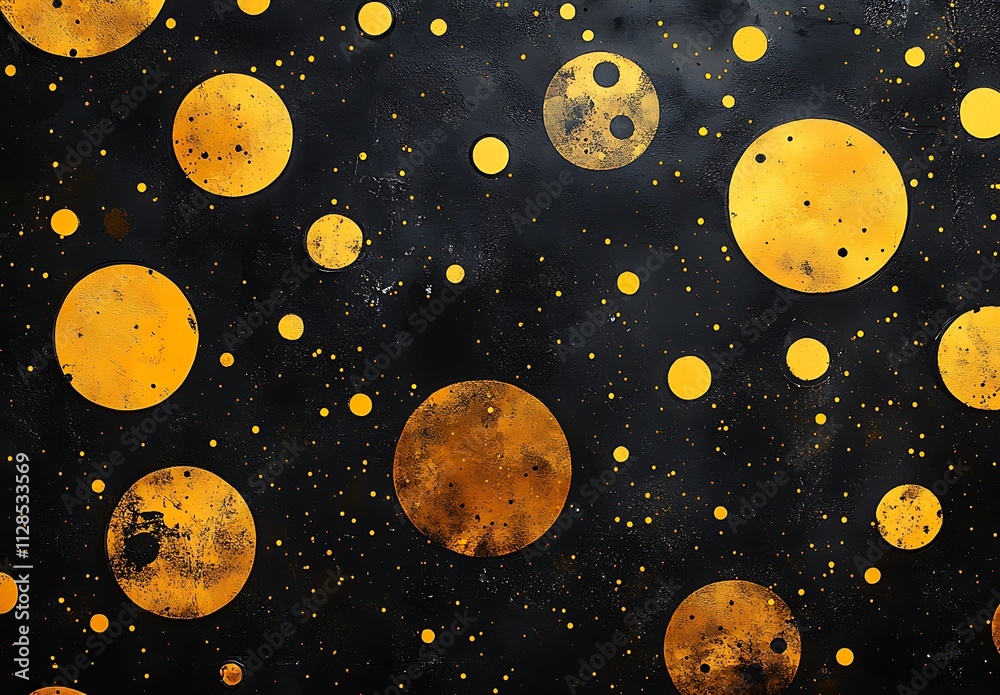 Black and Yellow Background with Circles
Black and Yellow Background with Circles