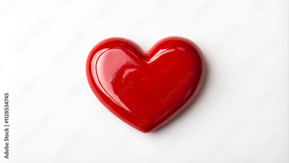 red heart on a white background red heart on a white background