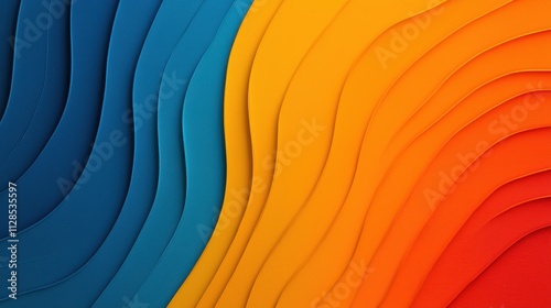 Abstract color gradient background grainy orange blue yellow white noise texture backdrop