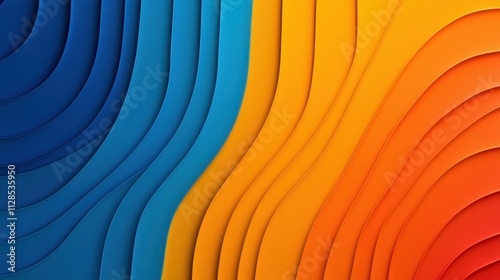 Abstract color gradient background grainy orange blue yellow white noise texture backdrop