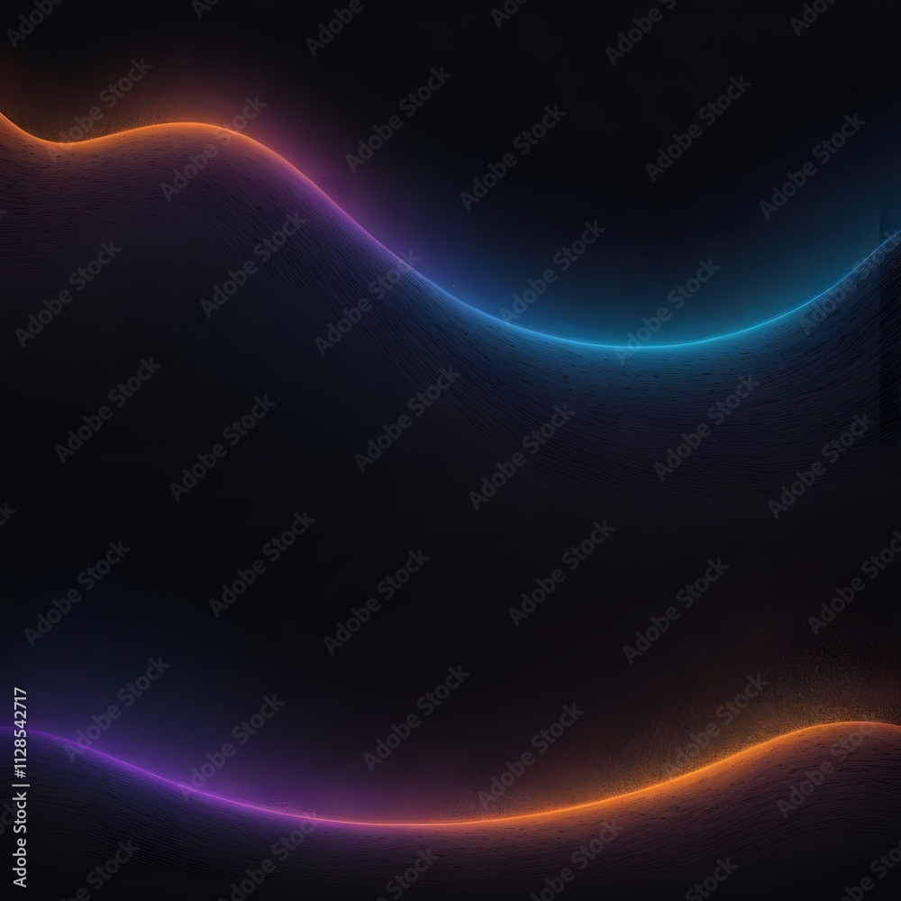 Abstract Background with Dynamic Waves of Light and Energy