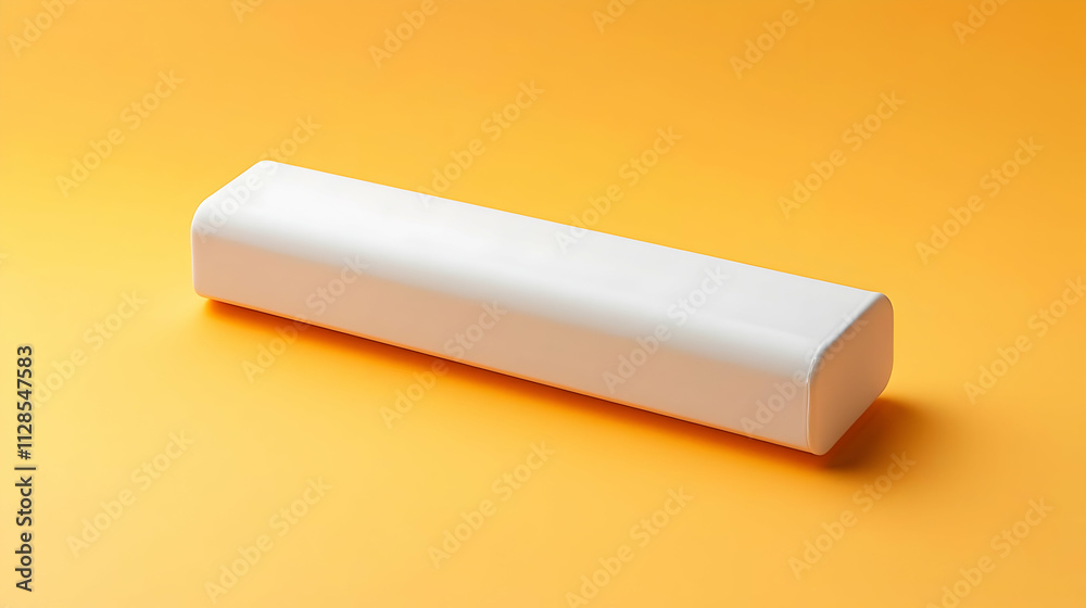 White Box on Yellow Background: Minimalist Product Mockup White Box on Yellow Background: Minimalist Product Mockup