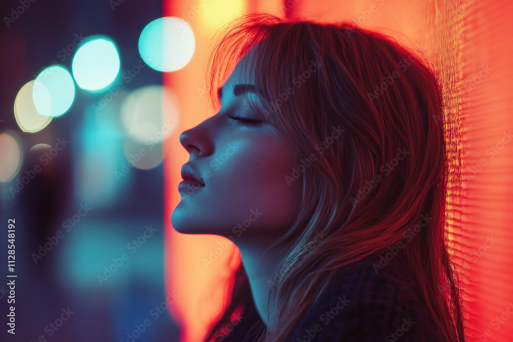 Generative AI Image of Trendy Fashionable People in Vibrant Nighttime Urban Streets with Stylish Outfit Bokeh Lights Generative AI Image of Trendy Fashionable People in Vibrant Nighttime Urban Streets with Stylish Outfit Bokeh Lights