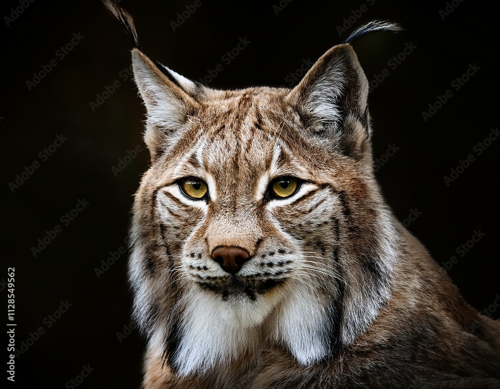 Fototapeta premium Portrait of a Beautiful Lynx