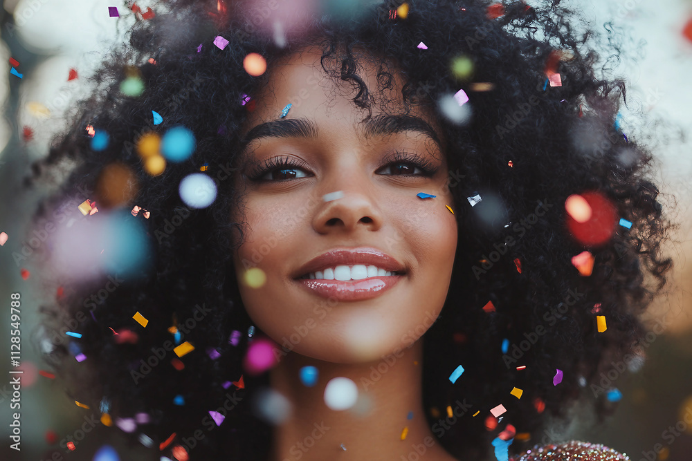 Generative AI image of person celebrating New Year's Christmas by beautifully decorated tree holiday magic advent Generative AI image of person celebrating New Year's Christmas by beautifully decorated tree holiday magic advent