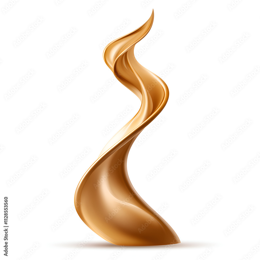 A stylized golden liquid swirl representing elegance and fluidity. A stylized golden liquid swirl representing elegance and fluidity.