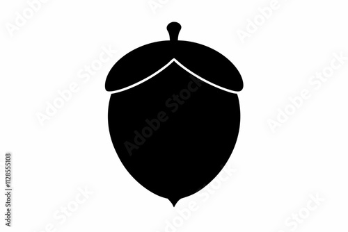 acorn silhouette vector, acorn vector icon design. Acorn icon vector design template in white background
