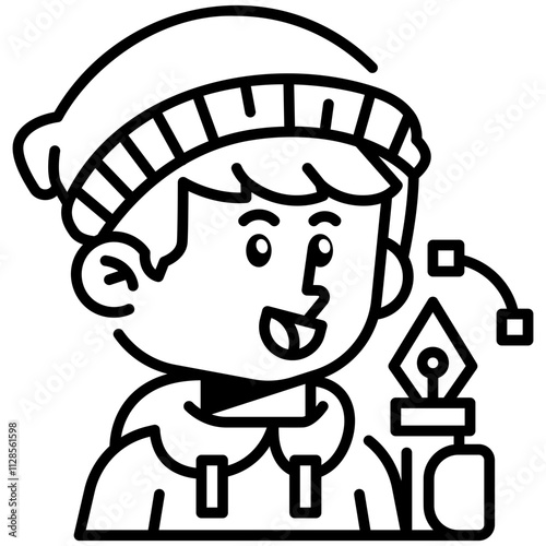 Wallpaper Mural Designer Job and Professions Line Icon Torontodigital.ca